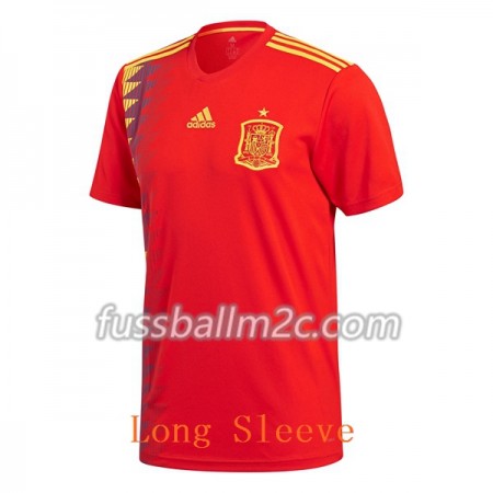 Fußballtrikots Spanien Heim Trikotsatz WM 2018 Langarm